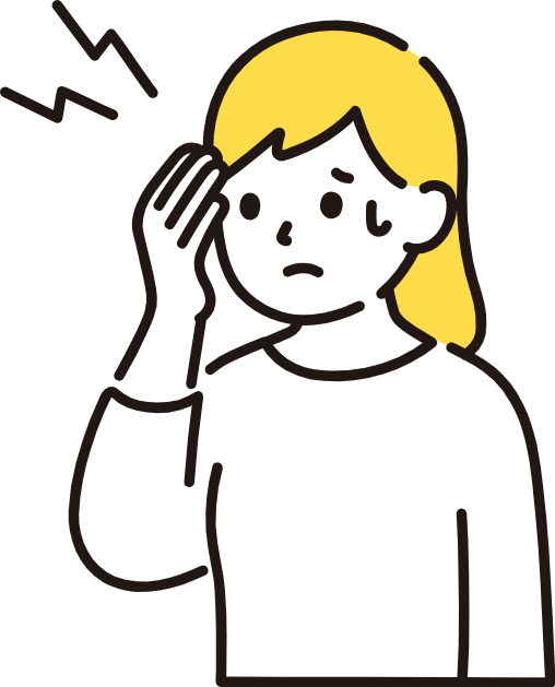 頭痛のイラスト