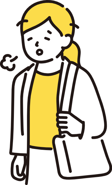 眠れないイラスト