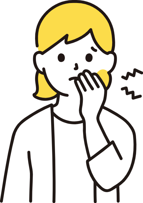 顎の痛みのイラスト
