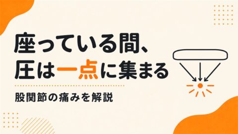 長く座ったあと、股関節の前が詰まるのはなぜか