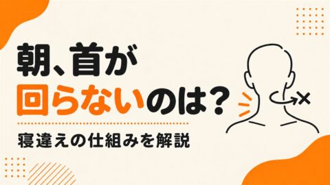 寝違えで首が回らないのはなぜか